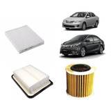 Kit 3 Filtros Toyota Corolla 2011 2018