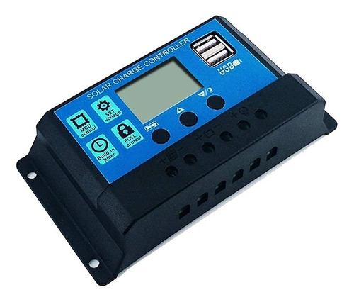 Controlador De Carga Solar Fotovoltaico Pwm Rbl-20a Lcd 20a