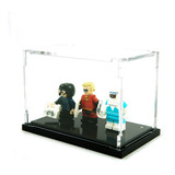 Exhibidor Acrílico Caja Lego Vitrina 3 Minifiguras Protector