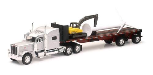 1:32 Peterbilt 389 Plana Mano De Chango Molino Trailer