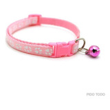 Collar Para Mascota Ajustable Perro Gato Raza Talla Pequeña Color Rosa Tamaño Del Collar 32 X 1 Cm