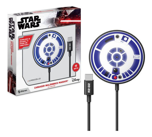 Cargador Inalambrico 15w Magsafe Star Wars