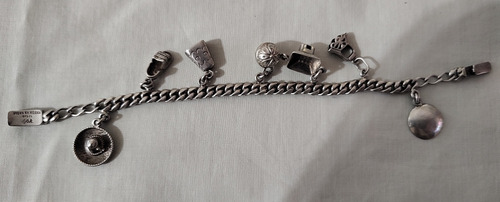 Pulsera De Plata Con Dijes 