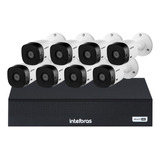 Kit Cftv 8 Cameras Segurança Intelbras Residencial Mhdx 1008