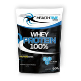 Whey Protein 100% Health Time 900g Zero Açúcar 32g Proteína Sabor Banana C/ Canela
