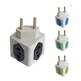 Adaptador De Tomada Cubo 3d Benjamin 3 Pinos 10a Coloridos