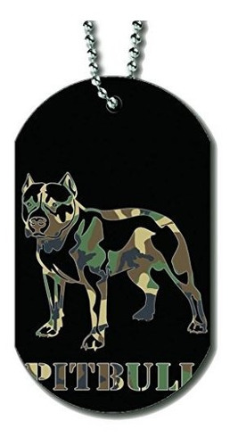 Pitbull Perro Camoflauge  perro Etiqueta Collar