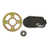 Kit Arrastre Moto Bajaj Boxer 150 Bm Sprocket Piñon Cadena