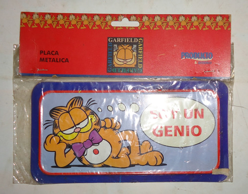 Placa Metalica Cartel Garfield Vintage Original Paws