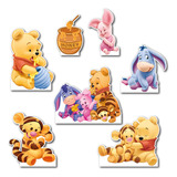 Figuras Coroplast Winnie Pooh Base Sólida Kit 7 Pz