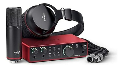 Paquete De Grabación Focusrite Scarlett 2i2 Studio 4th Gen C