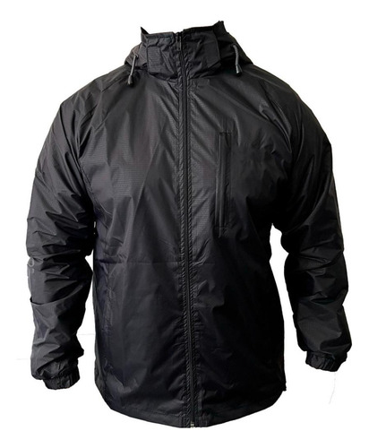 Chaqueta Corta Viento Hombre Impermeable Forro Micropolar