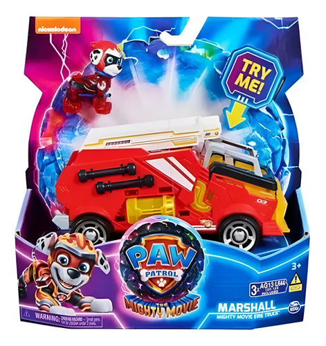 Figura Paw Patrol 17776 Movie Vehiculo Spinmaster Nave Auto