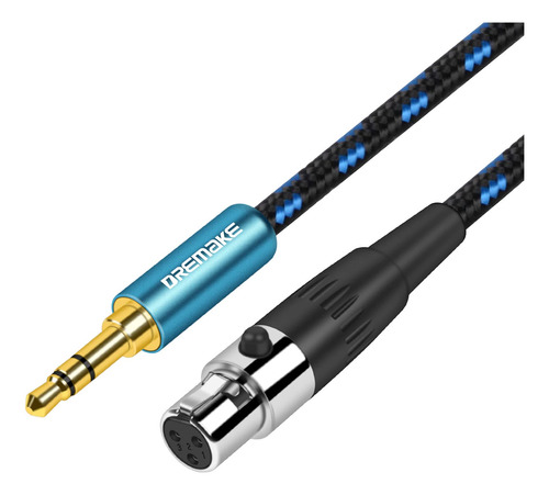 Cable De Audio De 3.5 Mm 1/8'' Trs Aux Macho Mini Xlr H...