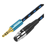 Cable De Audio De 3.5 Mm 1/8'' Trs Aux Macho Mini Xlr H...