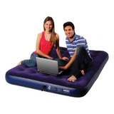 Colchão Inflável Casal 191x22x137cm Camping Elevado Queen