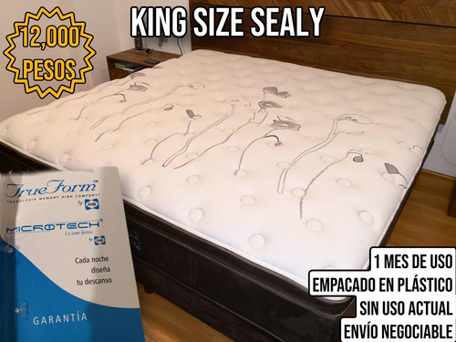 Colchón King Size Sealy 1 Mes De Uso