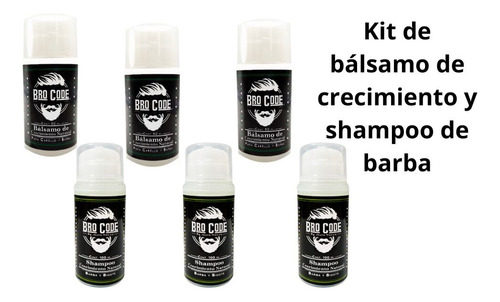 Kit Crecimiento Barba Y Shampoo, Natural  Bro Code
