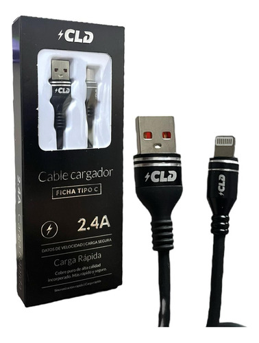 Cable Usb-c Para iPhone V8 Micro Datos 2.4 A Carga Rapida