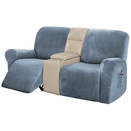 Funda De Terciopelo Sofá Reclinable Loveseat, Fundas E...