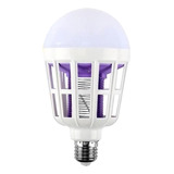 Lampara Foco Led Repelente Mosquitos Moscas Insectos Color Blanco