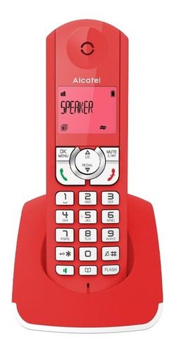 Teléfono Inalámbrico Alcatel F330s La Color Rojo