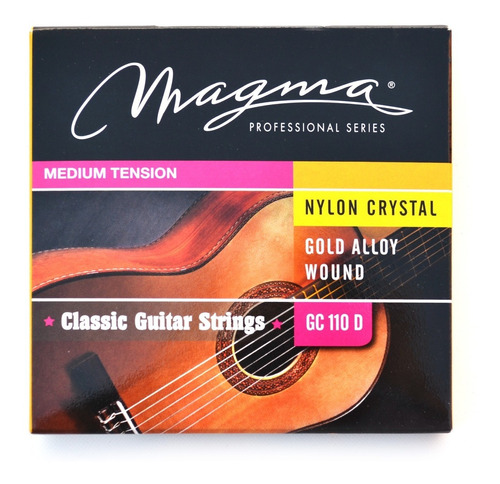 Encordado Guitarra Criolla Dorada Medium Gc110d Magma