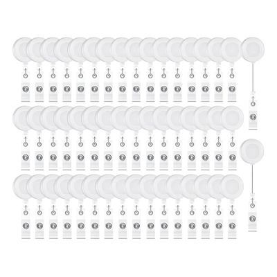 50 Yoyo Gafetes Porta Credencial Identificacion Retráctiles | MercadoLibre