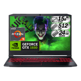 Portátil Gamer Acer Nitro5 Ryzen5 Ram 24gb 512gb Gtx 1650