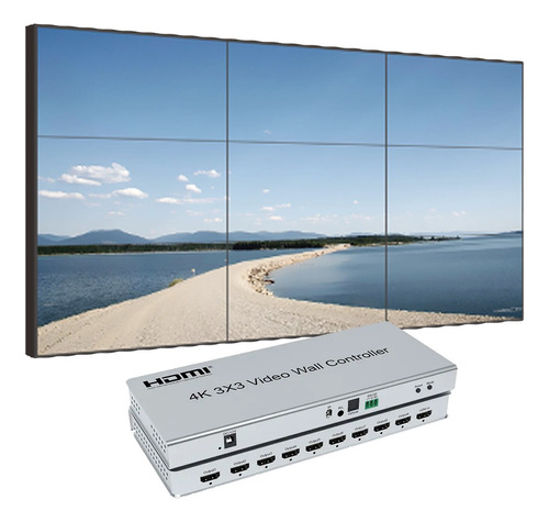 Video Wall Controlador 4k 3x3 - Hdmi
