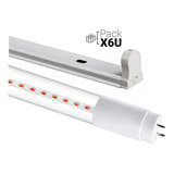 Tubo Led + Listón 18w. P/cultivo Grow Indoor 1,20m. Pack X 6