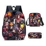 Mochila Escolar Infantil Naruto, Design De Anime, Escola