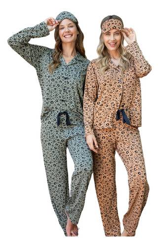 Pijama Camisero Animal Print Hasta T.4 24518 Bianca Secreta