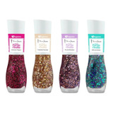 Maria Pomposa Esmalte Glitter Purpurinada Kit C/4 15free Cor 4 Glitters