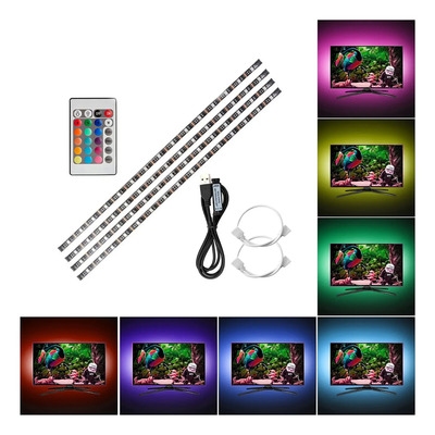 Kit De Tiras De Luces Led Flexibles Usb De 4 X 50 Cm, Mini T