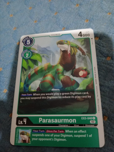 Parasaurmon - Draconic Roar (ex03) Carta Tcg Digimon