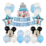 Globos De Cumpleaños Decoración Mickey Mouse Fiesta Temática