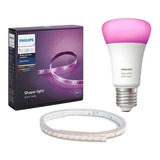 Combo Philips Hue Tira Led Rgb Plus + Lampara Led Rgb E27