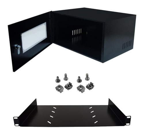 Mini Rack Organizador Padrão 19 5u Acrílico Max C/ Bandeja