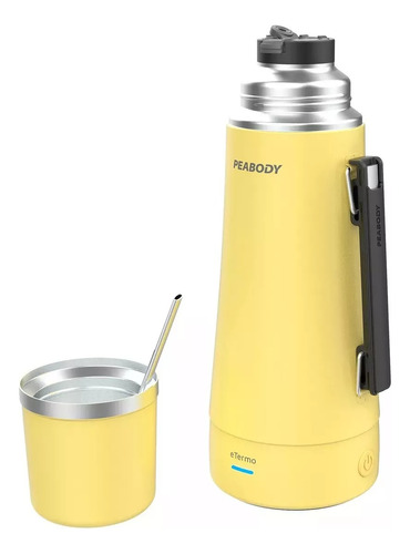 Etermo Peabody Pe-et1002a 1lt 700w Mate Bombilla Amarillo