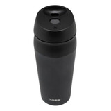 Mug Termico Con Botón Keep 450ml Tipo Vaso Color Negro Boton Value
