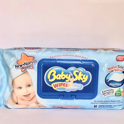 toallitas Húmedas Baby Sky Hipoalergénicas Con Aloe Vera Y Eucalipto | MercadoLibre