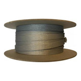 Cubre Cables Piel De Serpiente 30 Mts 1/4 De 10-12 Ga  Gris