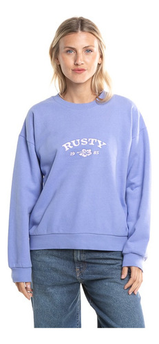 Buzo Mujer Rusty Thriving Relaxed Crew Invierno 