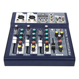 Para Mixer Mezclador De Sonido Profesional Mezcla De 4 Canal