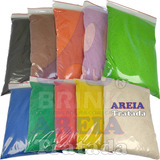 Areia Colorida Escolar Infantil 5 Sacos 500g