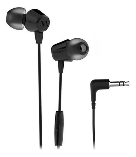 Fone De Ouvido In-ear Jbl C50hi Com Microfone P2 Preto