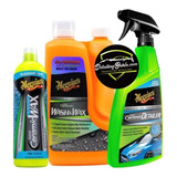 Kit Premium Meguiars Hybrid Ceramic Shampoo + Quick + Cera 