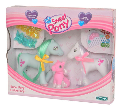 Set Super Pony + Little Pony Ditoys The Sweet Pony Accesorio