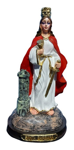 Figura Virgen Santa Bárbara (22cm) Envío Gratis